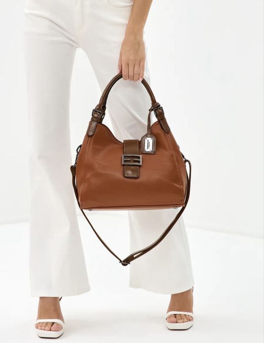 Сумка тоут коричневая