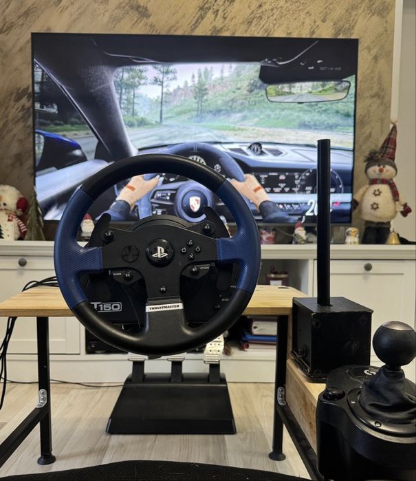 Volan Thrustmaster T150 Pro Playseat schimbator Logitech 3 pedale