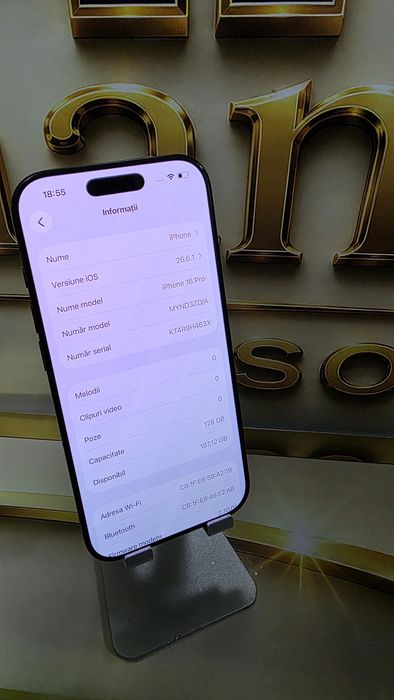 iPhone 16 Pro 5G 128GB Baterie:89 Preṭ fix!