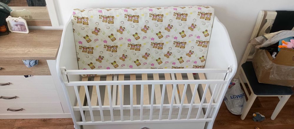 Детский манеж белый