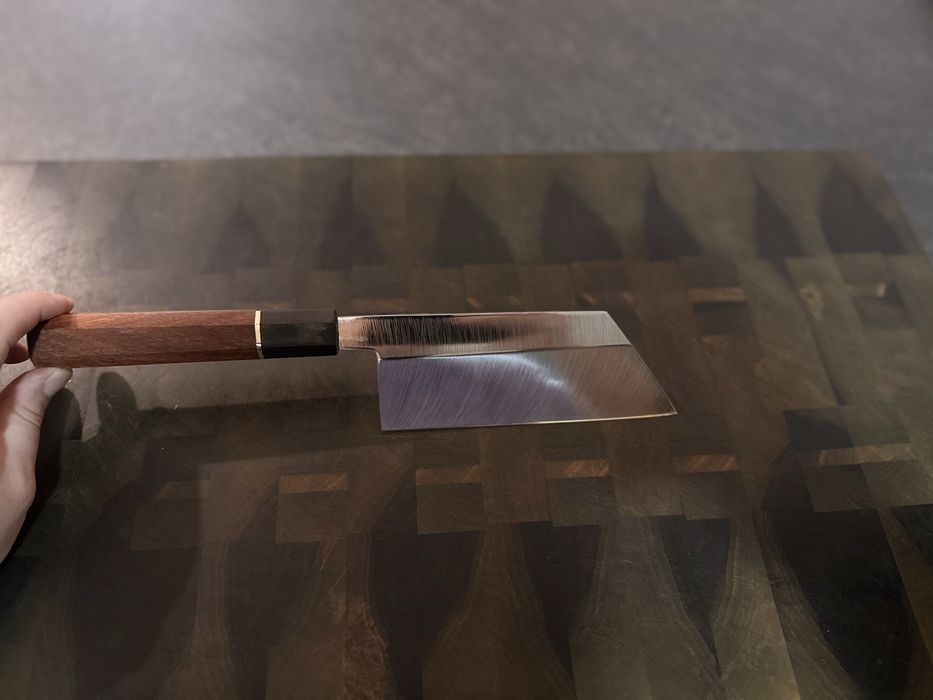 Cutit artizanal de bucatarie - otel inoxidabil 61 HRC , taiș japonez