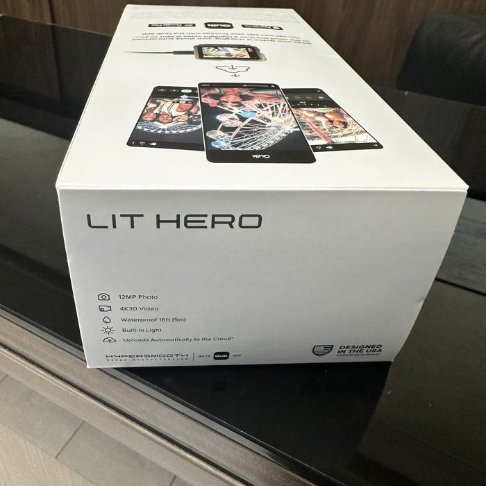 Нов! 2г Гаранция! Екшън камера GoPro - Lit Hero, 12 MP, черна