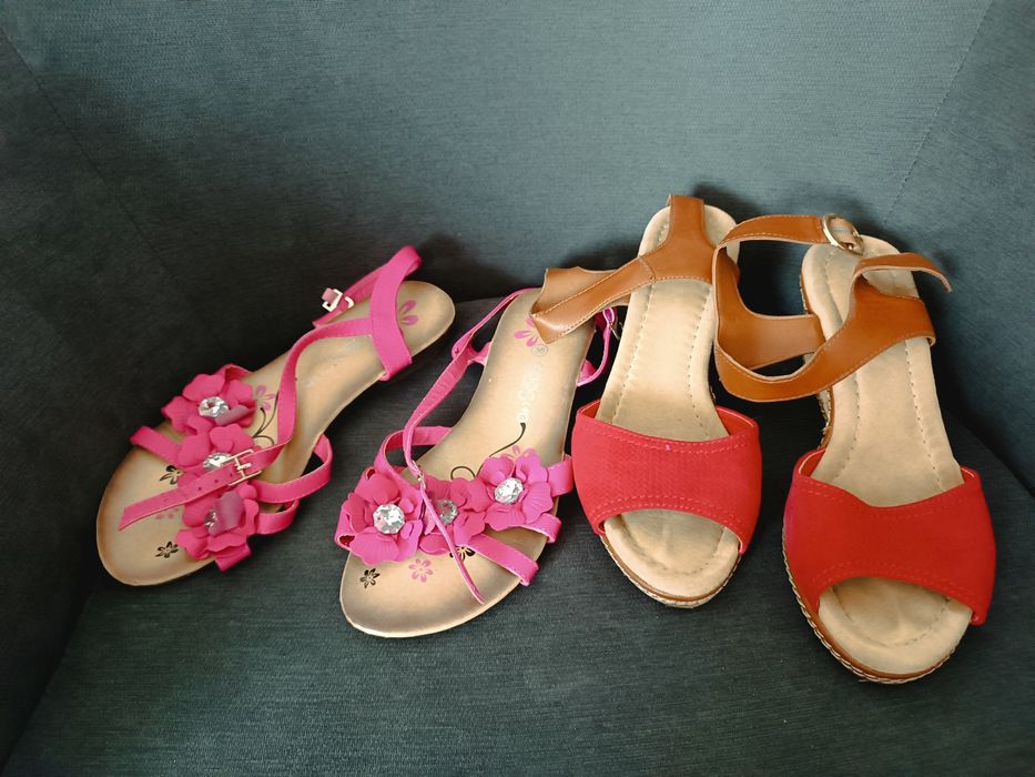 5 perechi sandale marimea 36 (pachet toate)