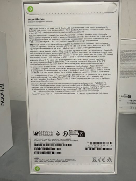 Iphone 15 pro max 256gb nou sigilat black titanium