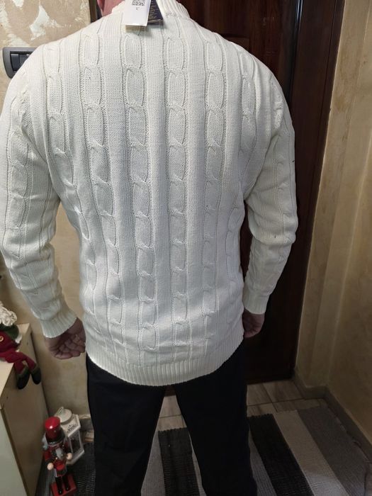 Pulover Zipper Tricotat Polo Ralph Lauren,nou