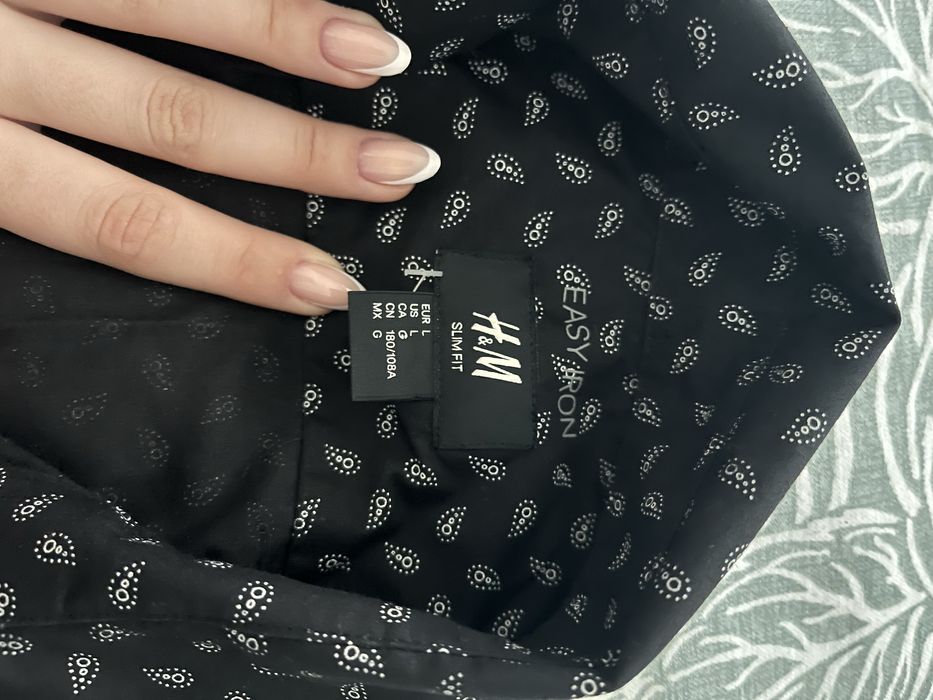 Мъжка черна риза H&M