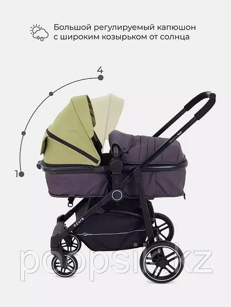 Детская коляска -трансформер Rant Azure Star оливковая