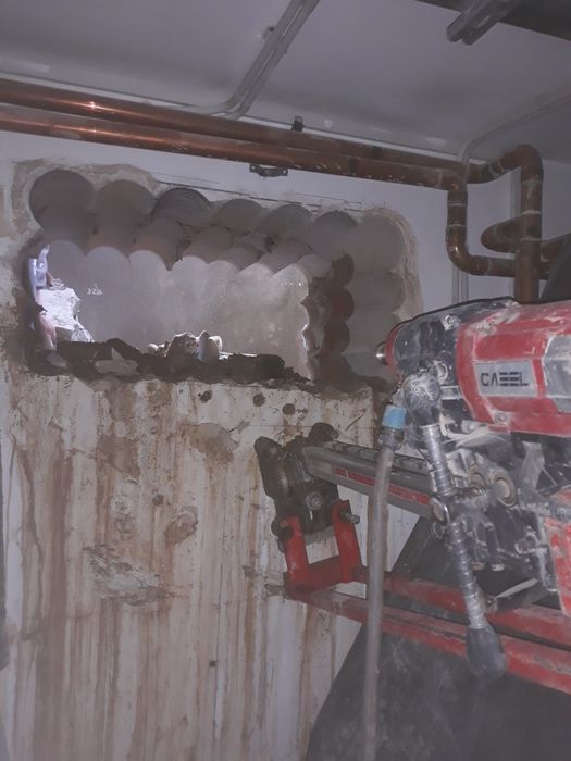 Gauri prin carotare in santier(sursa proprie energie)