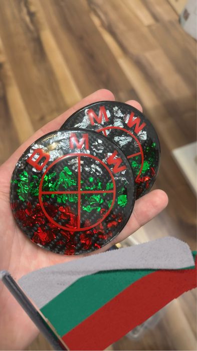 Персонализирани емблеми 82мм,78мм,74мм и 45мм BMW (carbon)