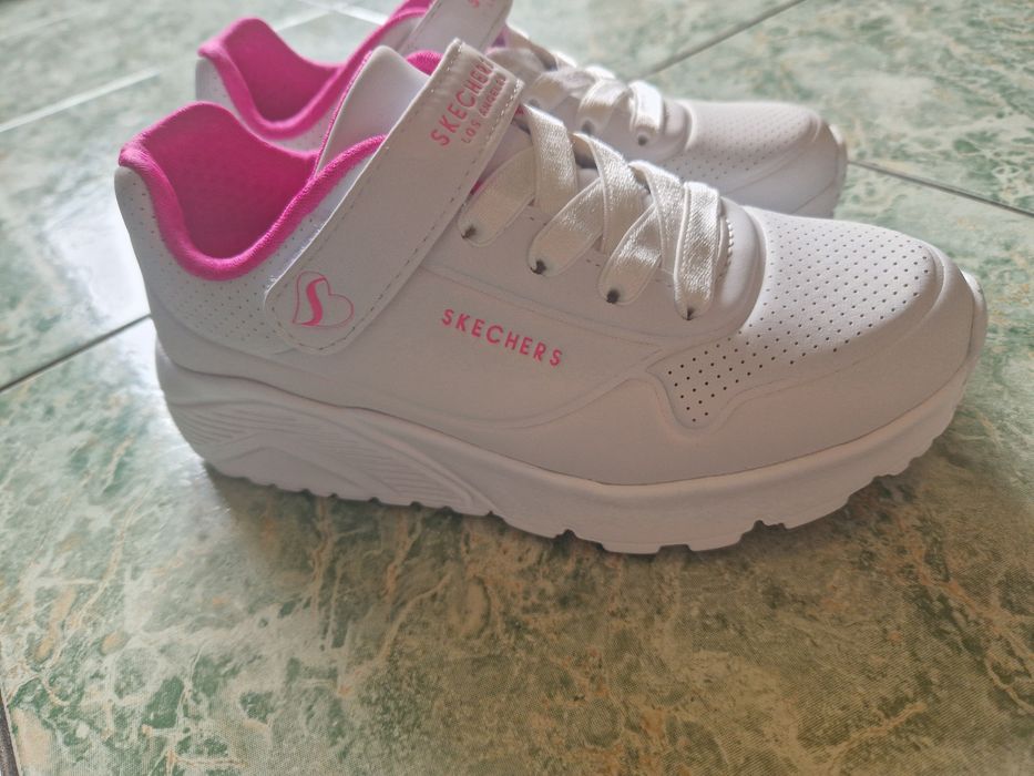 Sneakersi Skechers, pt copil - din piele ecologica