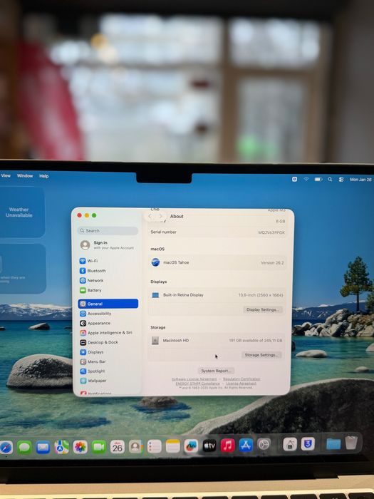 **ATS GSM** Macbook Air M3  2023 13-inch 256Gb/8Gb/Fact+Gar