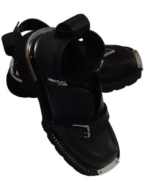 Pantofi negri  piele design excepțional mărimea 39