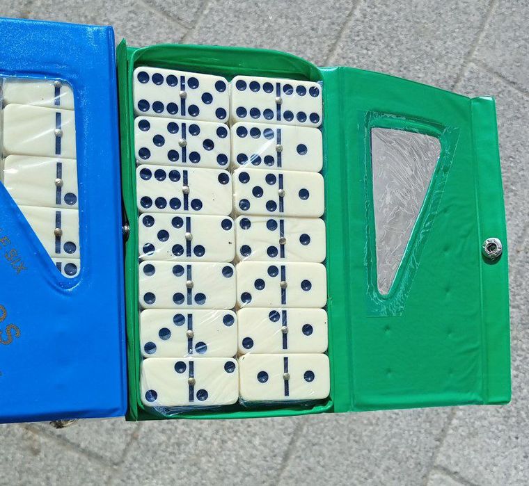 DOMINO DAMINO ДАМИНО Игра домино фигурки домино 28 штук с д