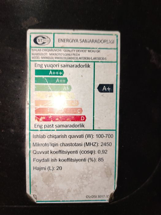 Микраволновка печь