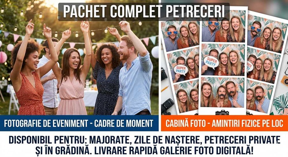 Cabina Foto + Fotograf Evenimente