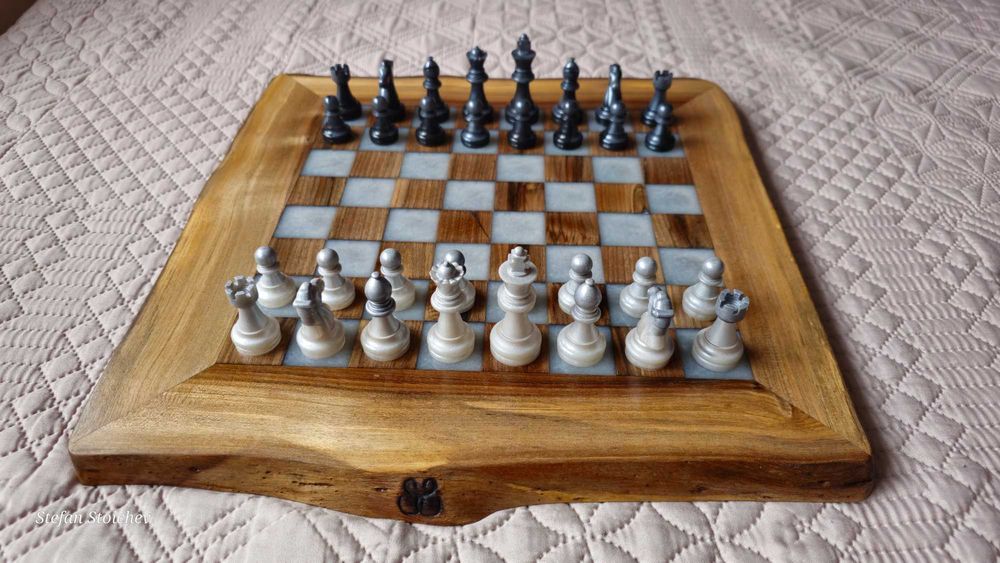 Дъски за мезета от дърво и епоксидна смола