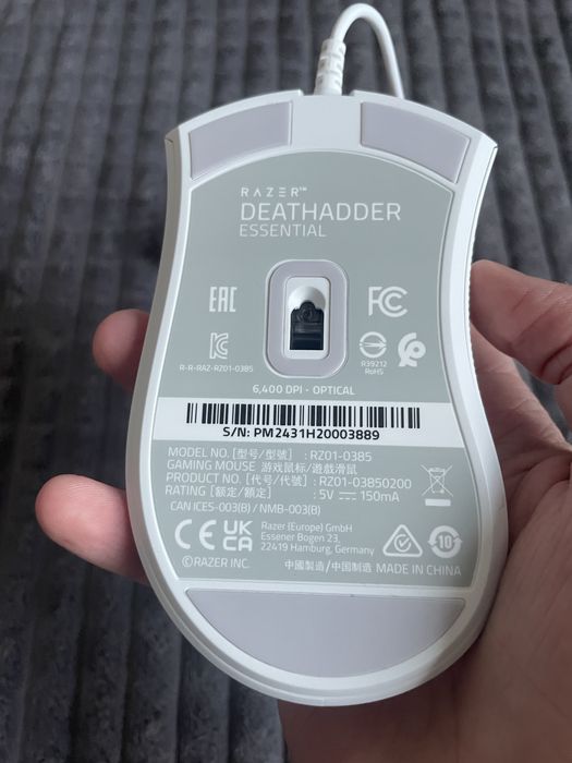 Мишка Razer Deathadder Essential White
