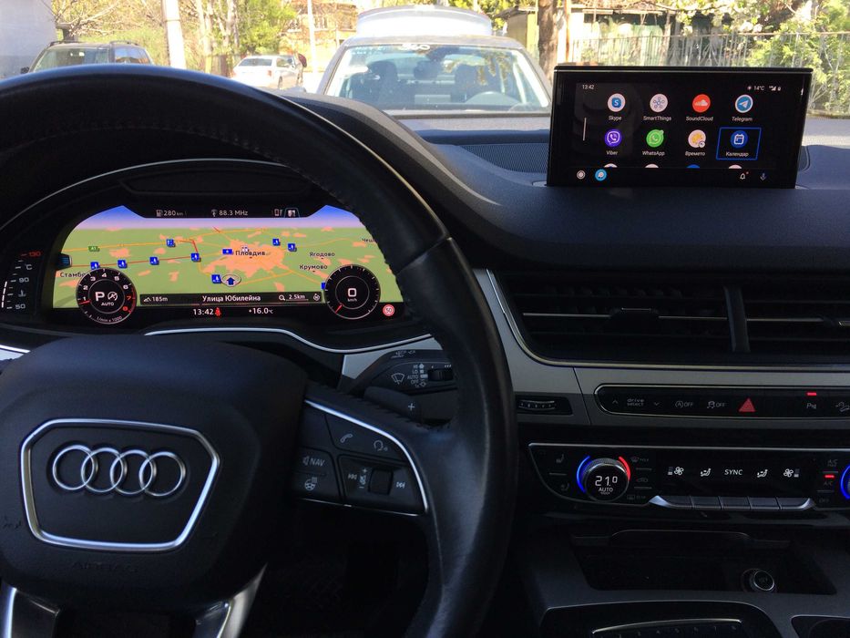 Активиране Apple CarPlay Android Auto Лиценз Карти AUDI MIB Map Update