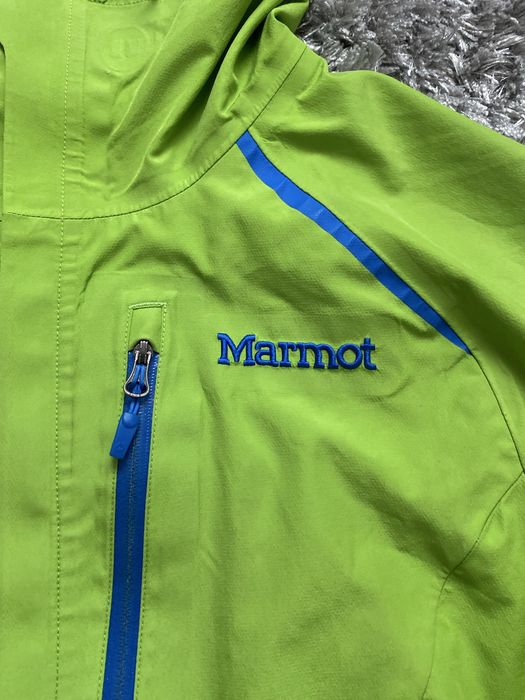 jacheta hardshell marmot verde, barbateasca
