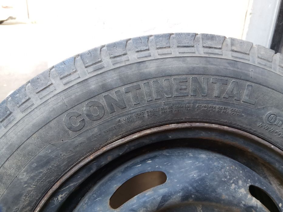 Резервна гума с джанта 195/70/R15C Continental