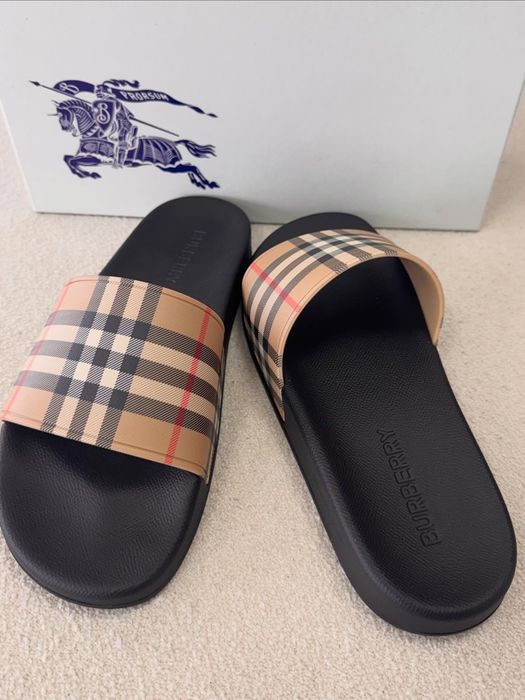 Burberry slippers мъжки чехли джапанки