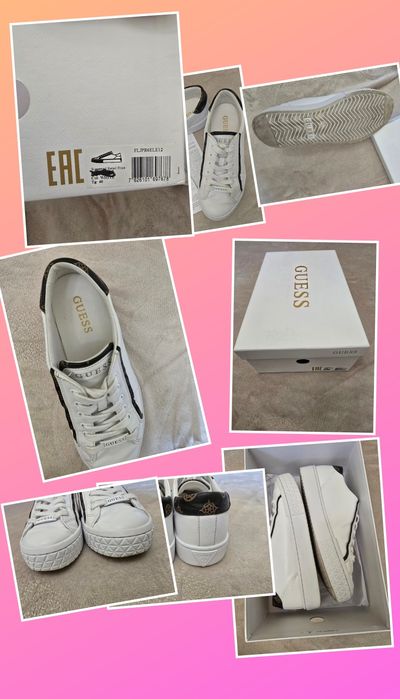 Sneakers Guess Pardie6 FLJPR6 ELE12 Alb