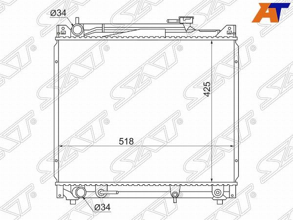Радиатор  Suzuki Escudo