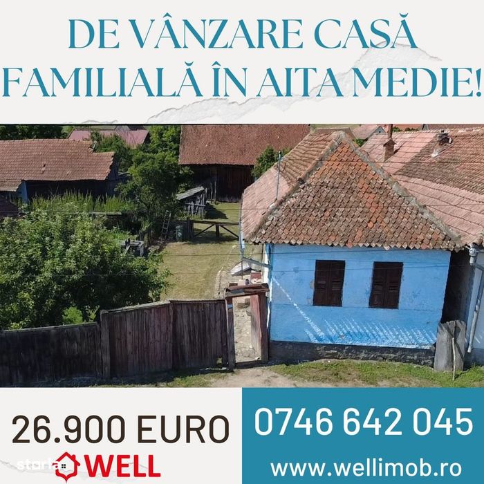 De vânzare casă familială în Aita Medie!