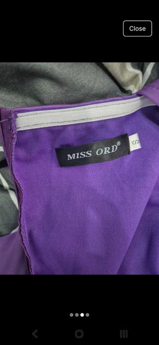 Rochie lunga, mov, trena