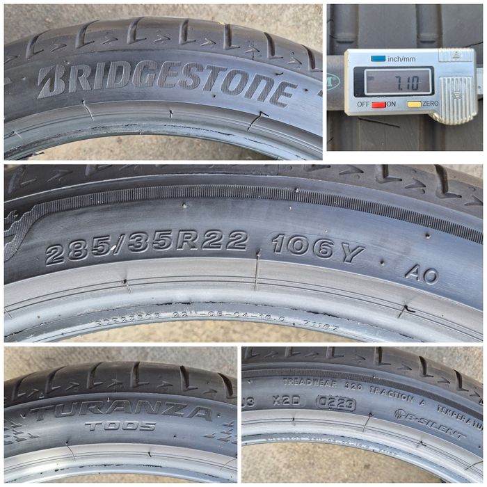 O bucată 285/35 R22 vară - una Continental Bridgestone Pirelli