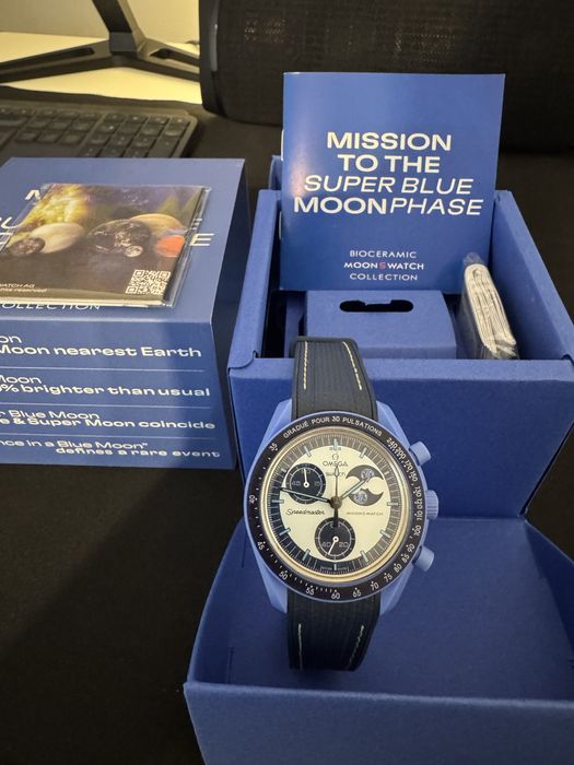 Ceas Moonswatch Mission to Super Blue Moon editie limitata