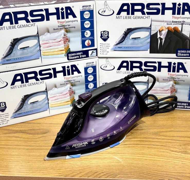 Паровой утюг Arshia  2400W, керамическая подошва