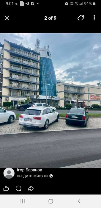 Студио под наем и нощувки в комплекс Sol e Mar Слънчев бряг на 3 мин.от морето и на 5 мин.от центъра.