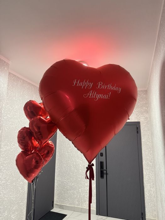 Гигант сердечка! Гелевые шары! Уааау эффект!