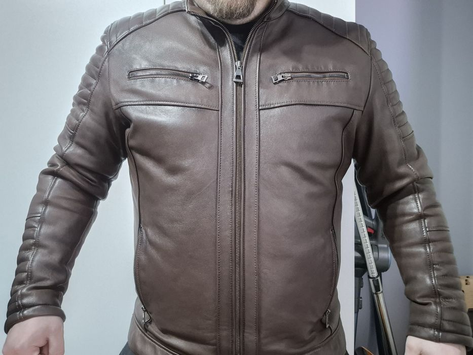 Geaca din piele naturala marimea xl