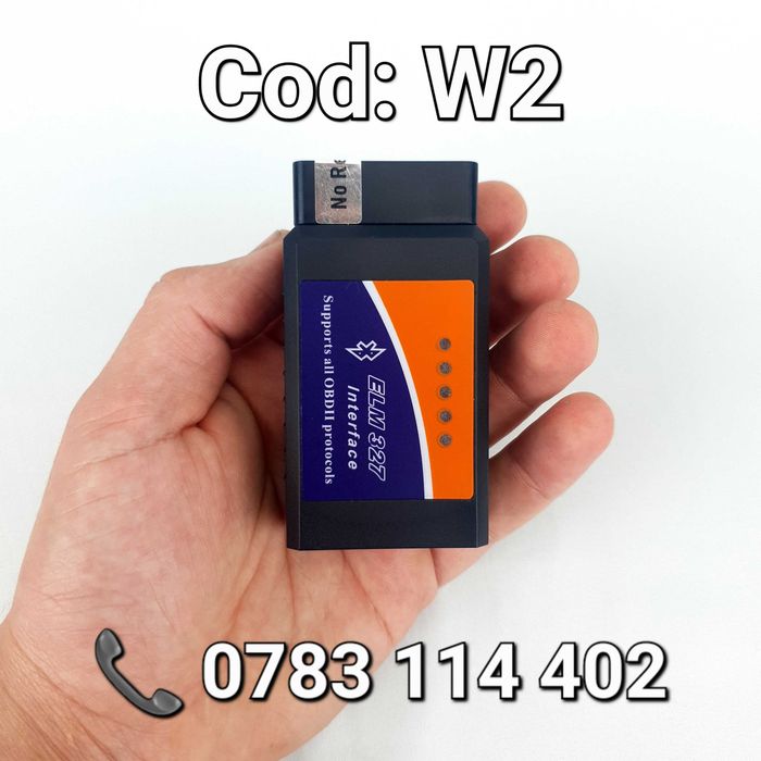 OBD2-Bluetooth-ELM327 V2.1-Diagnoza Auto Multimarca-Portabil-Tester-W2