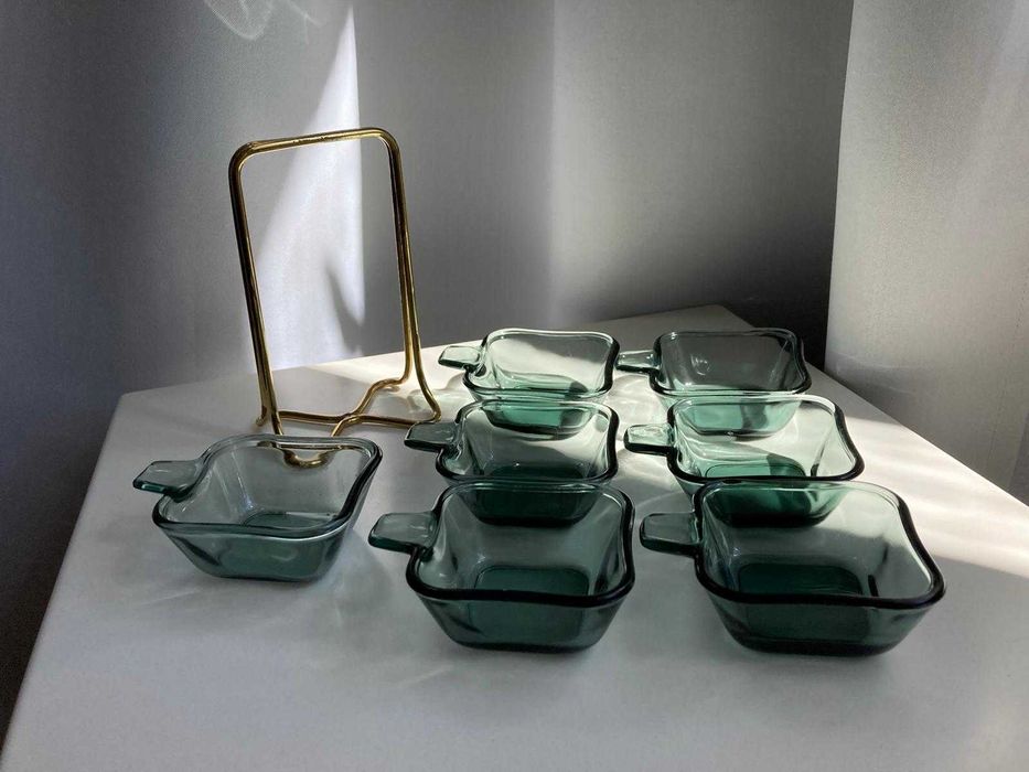 Set scrumiere Wilhelm Wagenfeld Bauhaus 7 buc WMF original rar