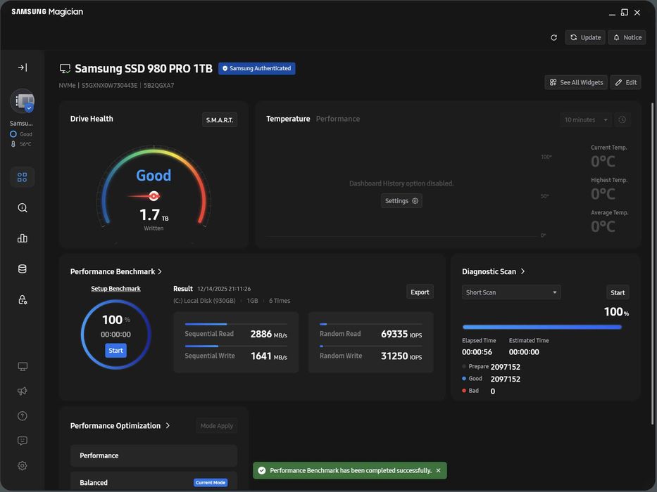Laptop ASUS Zenbook 14 OLED UX3402ZA, Intel® Core™ i7-1260P, 14", 2.8K