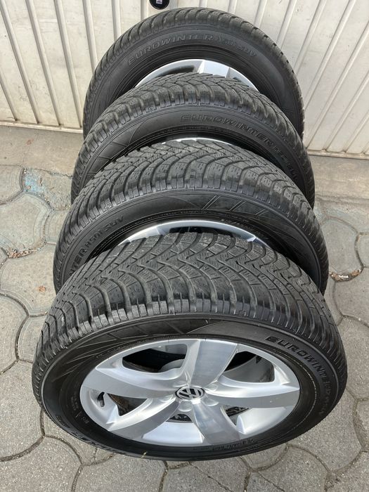 Jante 5x112mm, anvelope iarna 215/60 R17 VW Tiguan Audi Q3 Seat Skoda
