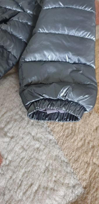 Zara Geacă matlasată gri metalic 152cm 11-12 ani