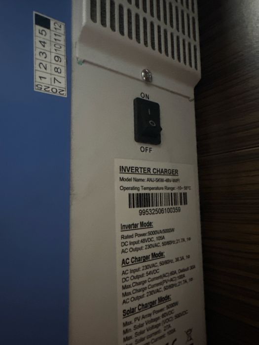 Invertor Anenji 5kw Modelul Nou