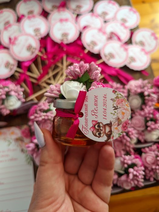 Бурканчета, буркан,подарък кръщене,сватба,рожден ден, погача