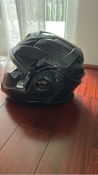 Casca moto LS2 Modulara full carbon intercom ready