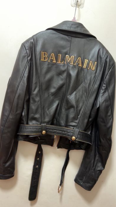 Geaca de piele Balmain