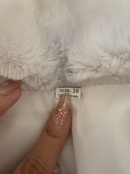 меховая накидка на платье для девочки