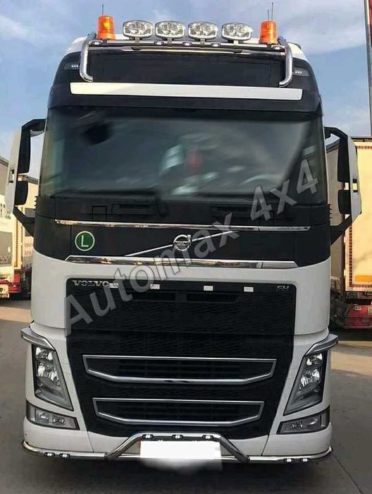 Bullbar, bara inox, suport proiectoare plafon Volvo FH 2013+