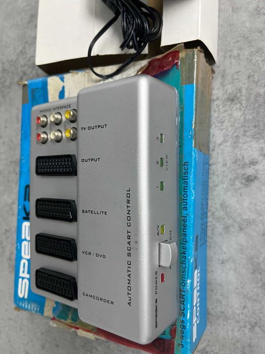 Control automat SCART Speaka – Cutie de comutare AV intrări multiple
