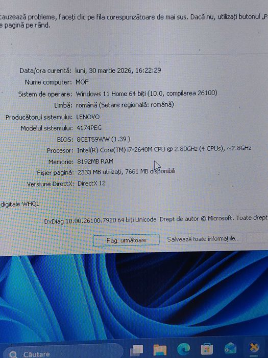 Laptop Lenovo T420S cu i7, 8 Gb de RAM si SSD
