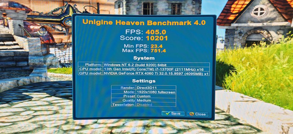 Мощнo Геймърско РС Intel I7 13700F/32Gb D5/1TB SSD/GB 4060TI/Гаранция