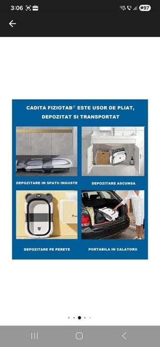 Cadita pliabila bebelus noua